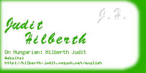 judit hilberth business card